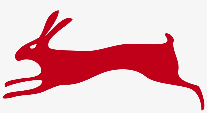 Open - Red Rabbit Running, transparent png #7644395