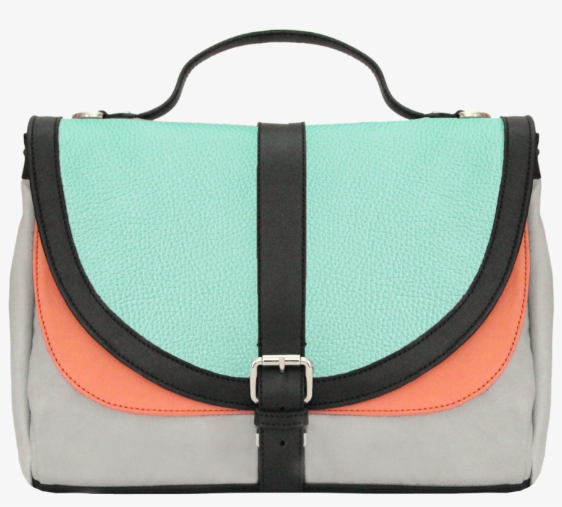 Schultertasche Leder Mintgrün Multicolor Grau Rot Schwarz - Messenger Bag, transparent png #7645221