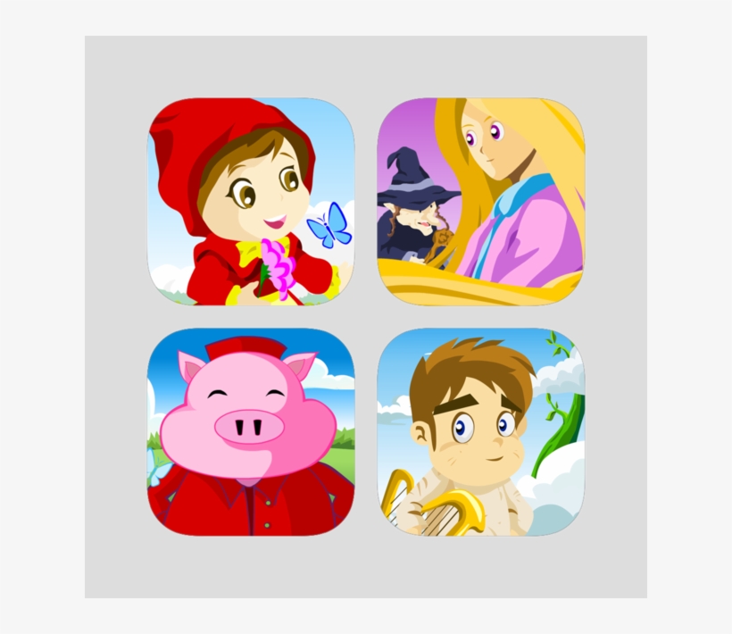 Kids Story Books Bundle 4 - Little Red Riding Hood Story, transparent png #7646228