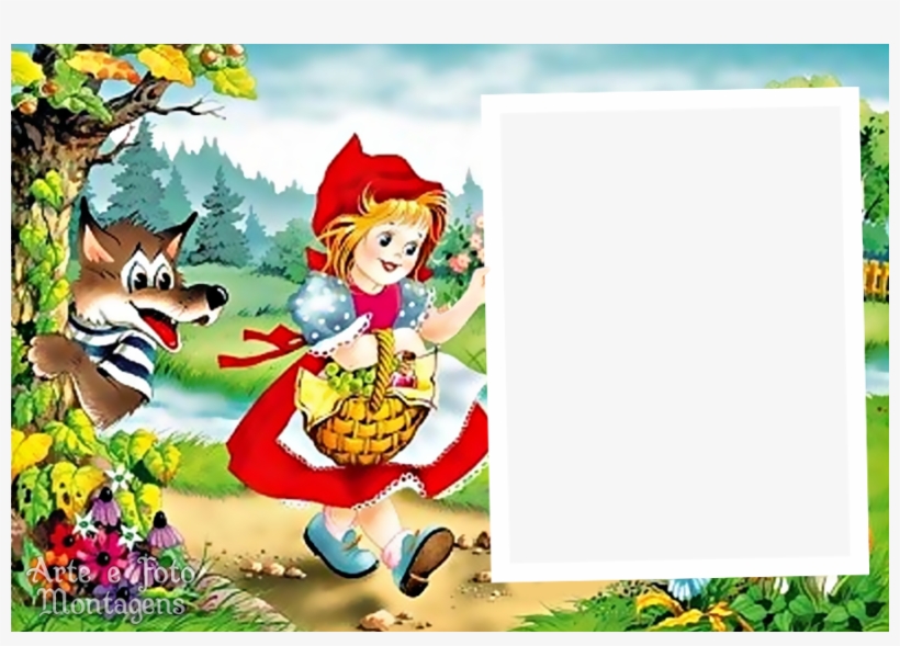 Little Red Riding Hood Wallpaper Cartoon - Free Transparent PNG Download -  PNGkey