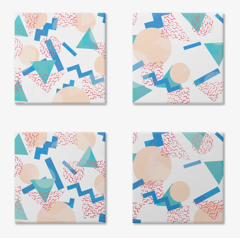 Magneto 90's Pastel Geometric Pattern De Tobias Fonsecana - 90's Pastel, transparent png #7646773