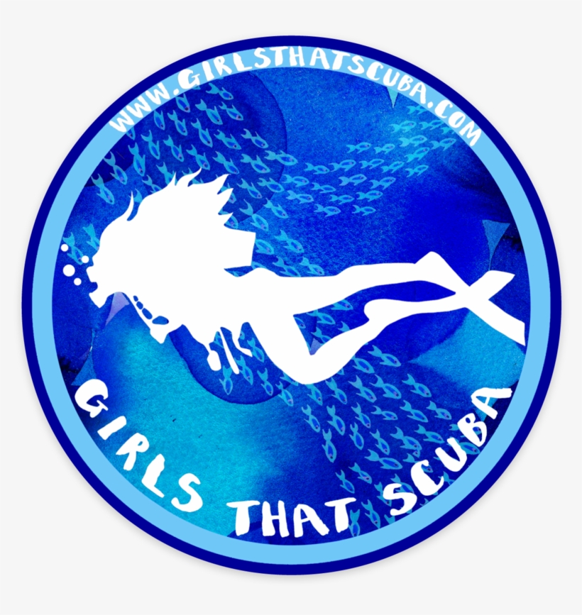 Girls That Scuba Sticker - Scuba Girls Emblem, transparent png #7647141