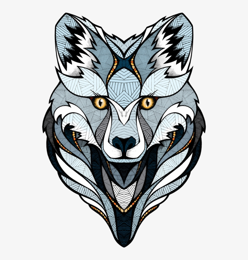 Arctic Fox Design For Burton Snowboard By Andreas Preis - Graphic Drawing Of Animals, transparent png #7647382
