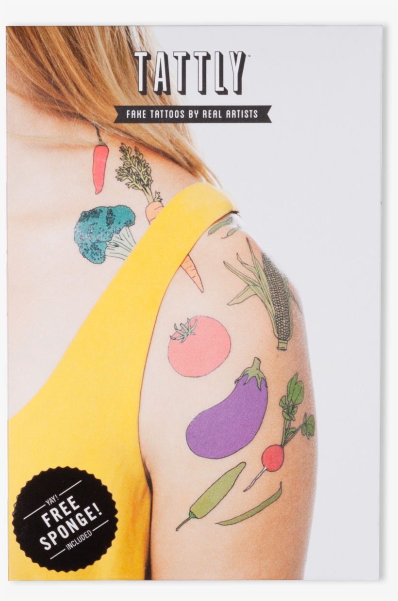 Tattly Vegetable Set Julia Rothman-5 V=1542816927 - Tattly, transparent png #7647432