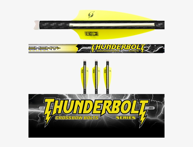 Fletched Thunder Bolt Crossbow Bolts - Ski, transparent png #7647762