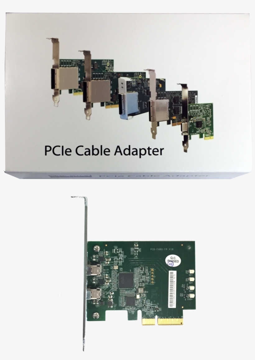 The Thunderbolt 2 Option Card Installs In The Host - Electronic Component, transparent png #7647851