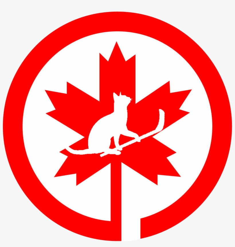 Meow - Logo Has A Red Leaf, transparent png #7647883