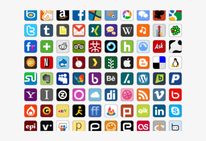 Social Media Icons Clipart Icon Pack - Social Media Icons, transparent png #7648329