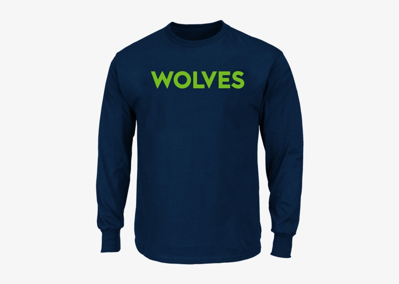 Minnesota Timberwolves Big & Tall Poly Fleece Crew - Shirt, transparent png #7648491