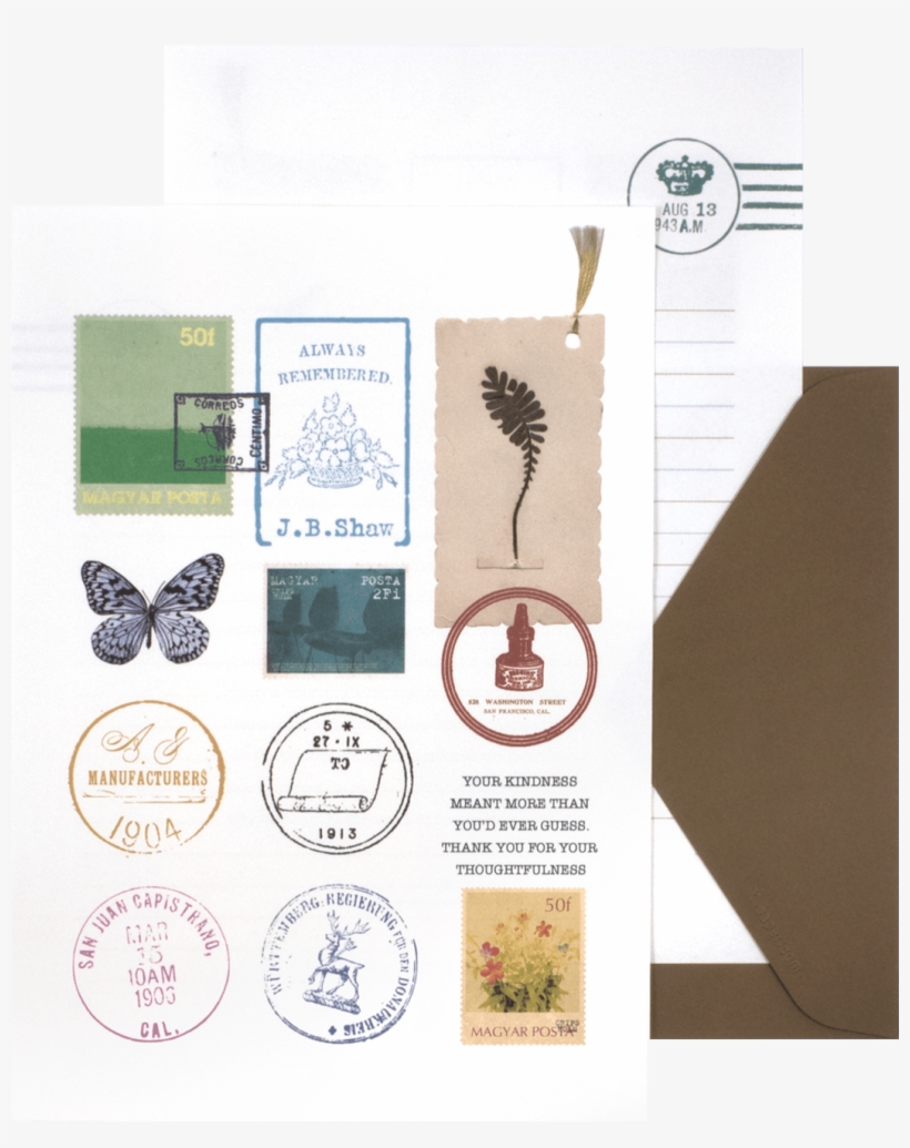 Stamp Letter - Moths And Butterflies, transparent png #7648766