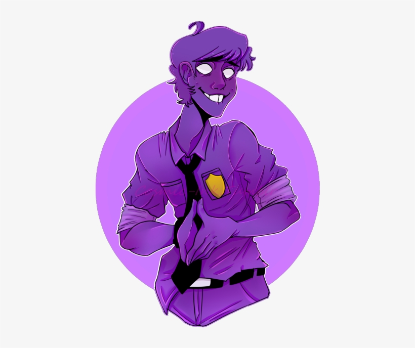 Purple Cheer Bow Cliparts - Fnaf Purple Guy Fan Art, transparent png #7648793