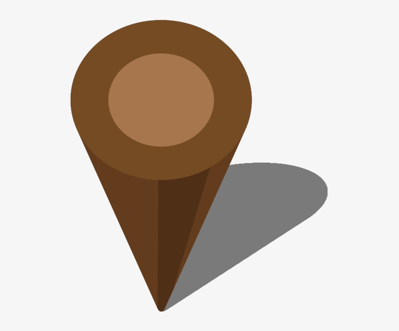 Location Map Pin Brown7 - Icon Location Png Brown, transparent png #7648879