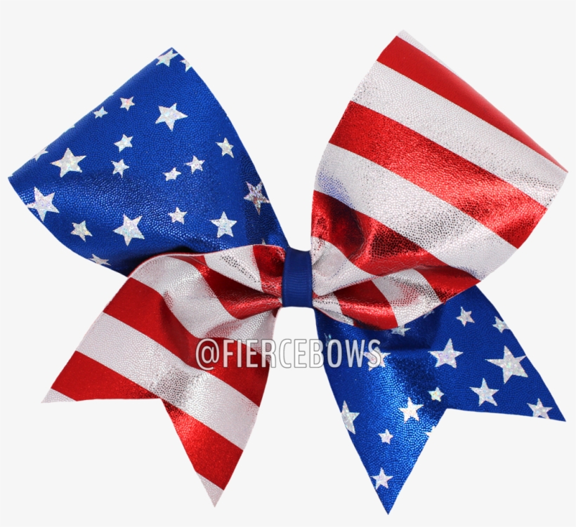 Patriot Cheer Bow - Flag Of The United States, transparent png #7648977