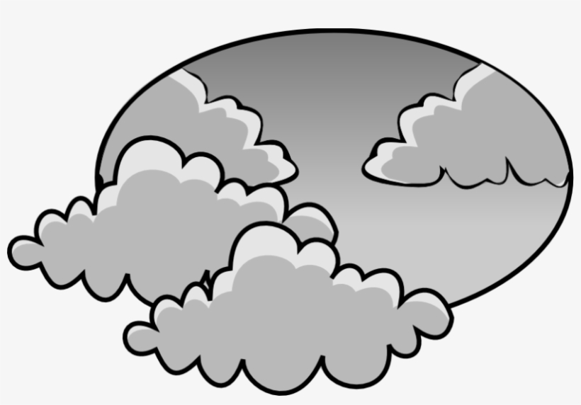 Cloudy Clipart - Clip Art Cloudy Day, transparent png #7649196