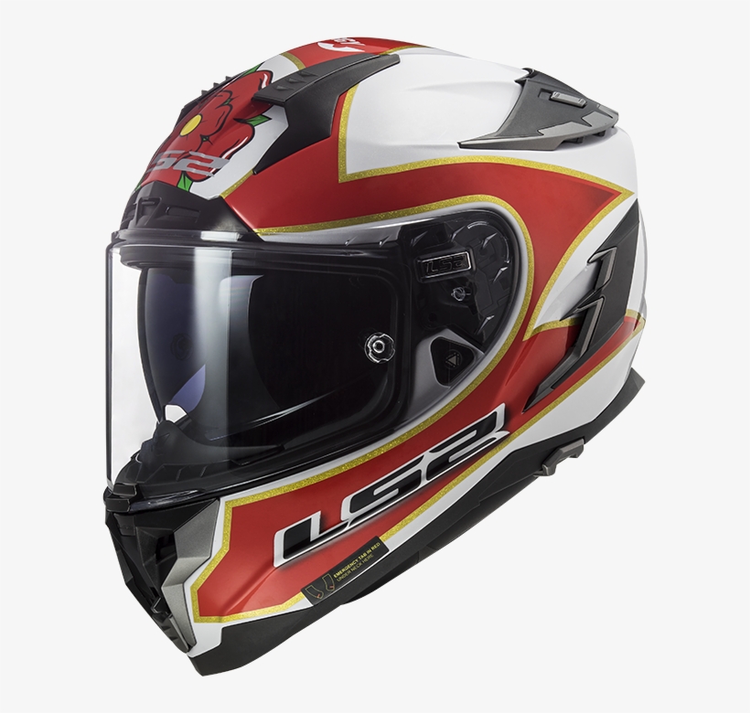 Challenger Hpfc Foggy Tt White Red - Ls2 Challenger, transparent png #7649304