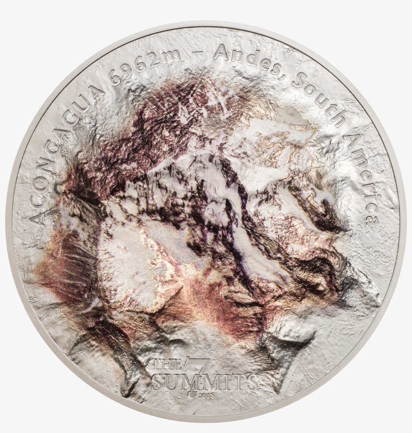 2018 $25 Cook Islands 7 Summits Aconcagua 5oz - Coins 7 Summits, transparent png #7649521