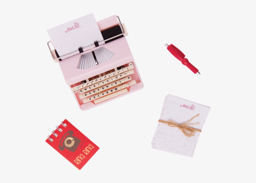 Take A Letter Retro Typewriter For 18-inch Dolls - Document, transparent png #7649733