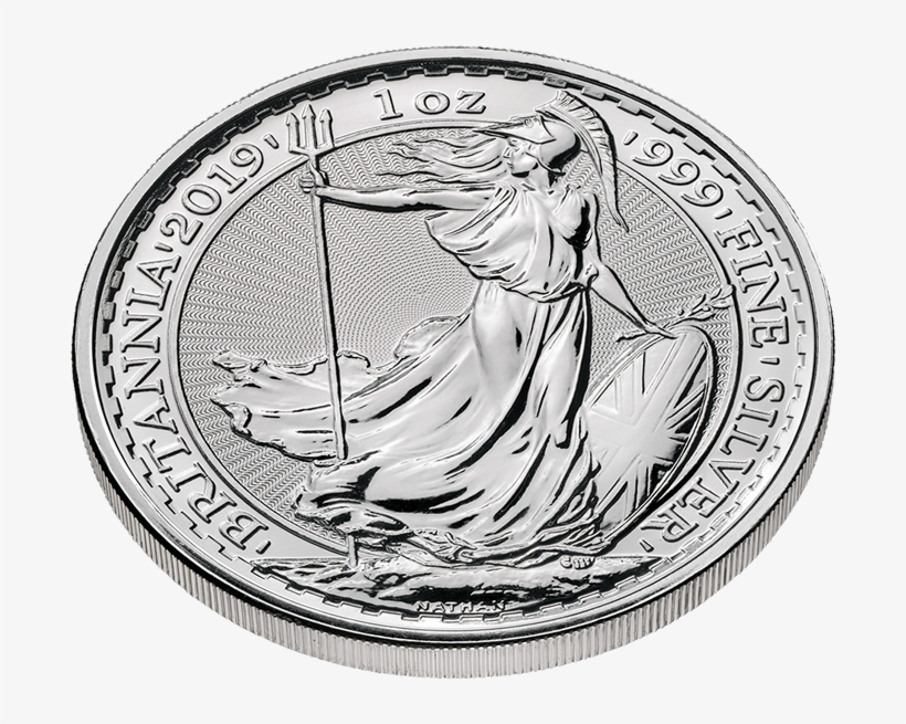 Britannia 2019 1 Oz Silver Coin - 2019 Britannia Coin, transparent png #7650376