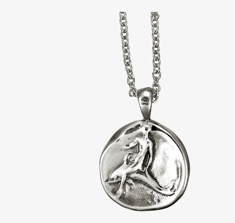 Dolphin Coin Pendant Sterling Silver - Locket, transparent png #7650500