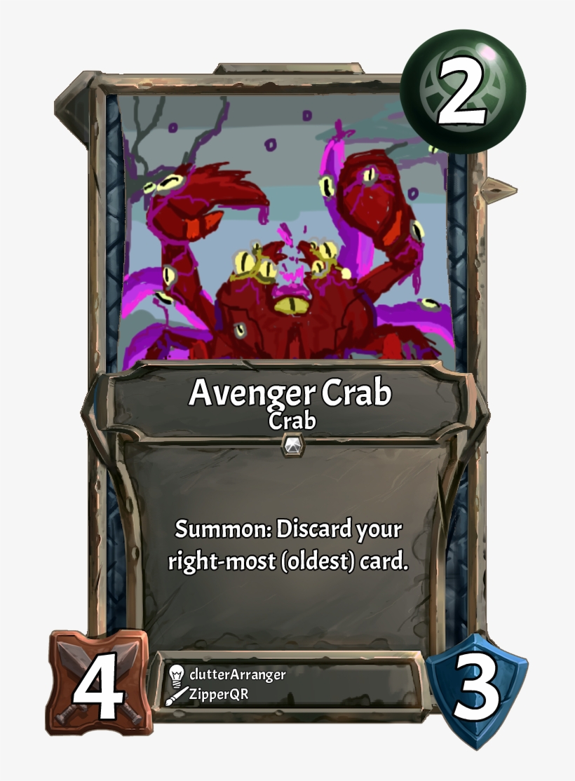 [update] Avenger Crab , - Collective Community Card Game, transparent png #7650611