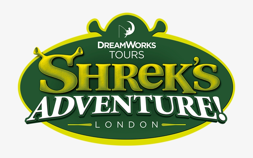 Shrek's Adventure Logo - Amusement Park, transparent png #7652904