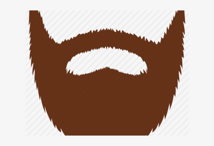 Beard Clipart Manly - Illustration, transparent png #7653437