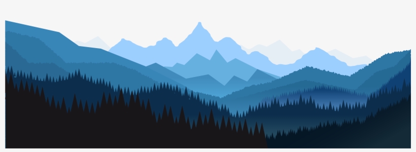 Euclidean Vector Angle Forest Night Free Frame Clipart - Transparent Background Mountain Vector Png, transparent png #7653840