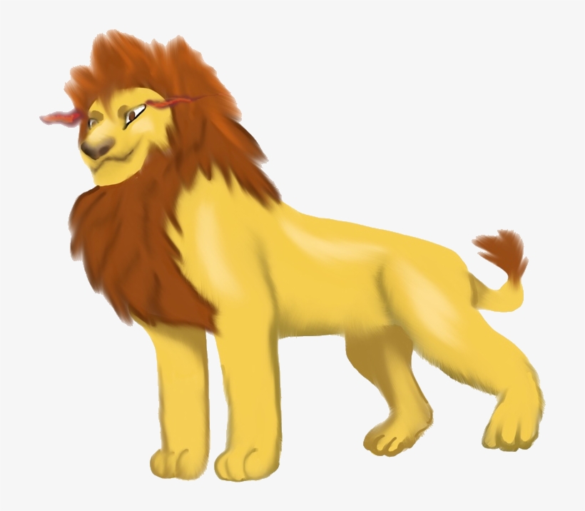 Back - Masai Lion, transparent png #7654454