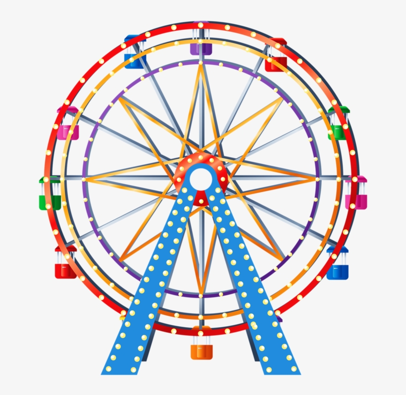 Ferris Wheels, transparent png #7654837