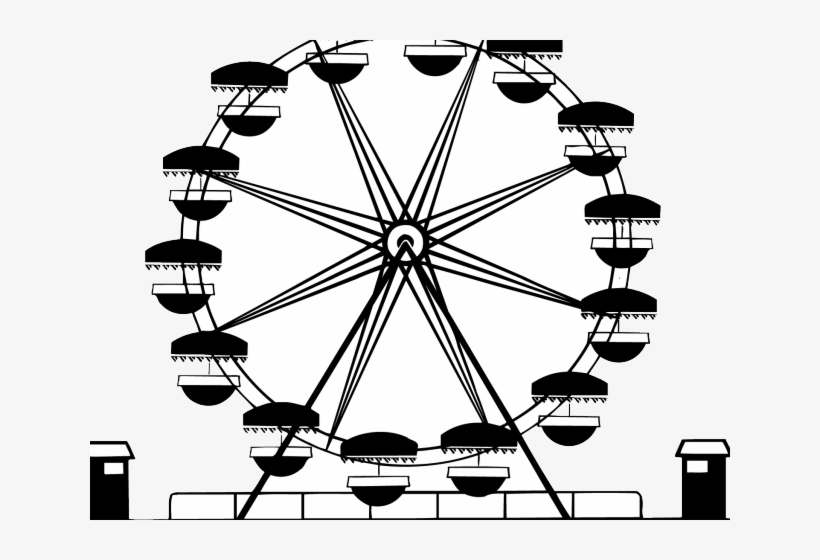 Ferris Wheel Clipart Transparent Background - Ferris Wheel, transparent png #7655113