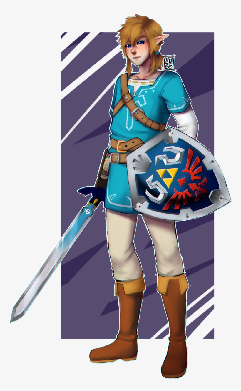 Link Botw - Cartoon, transparent png #7655332