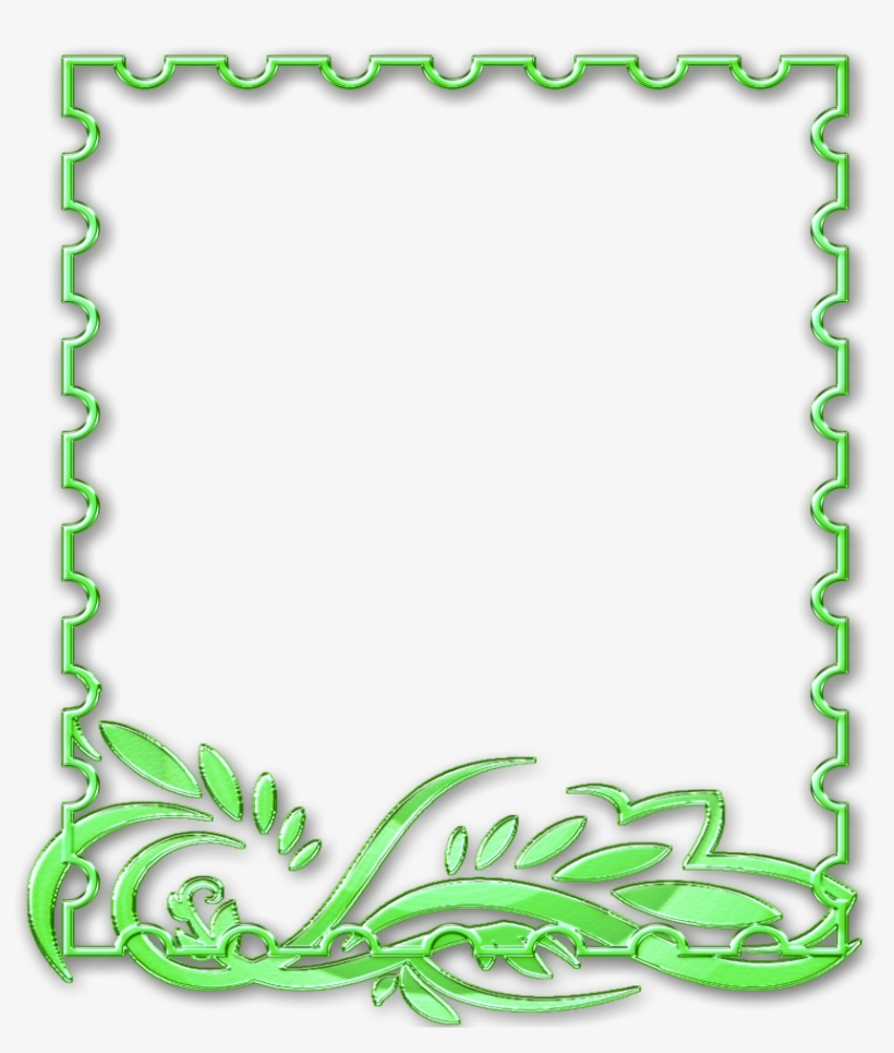 Mq Green Frames Border Borders Border Frame - Free Printable Freezer Labels, transparent png #7655579