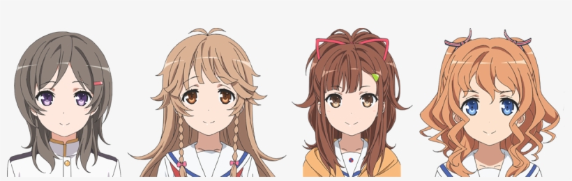 Along With The New Looks, The Characters From The Series, - Maron High School Fleet, transparent png #7655749