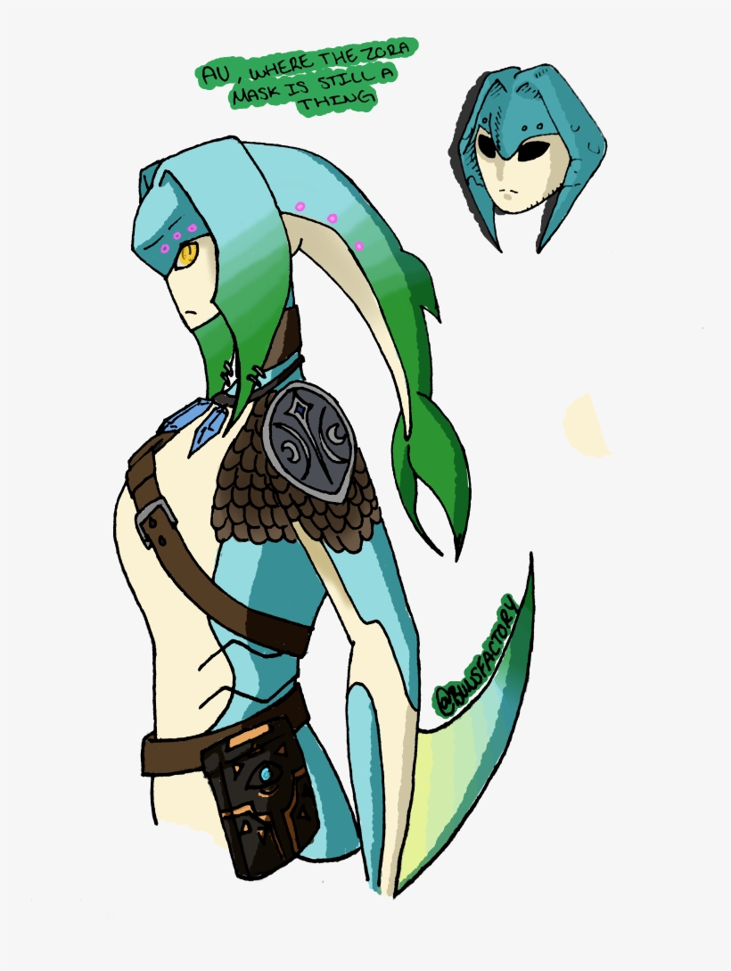 Scarab Oasis - Zora Link Botw, transparent png #7655946