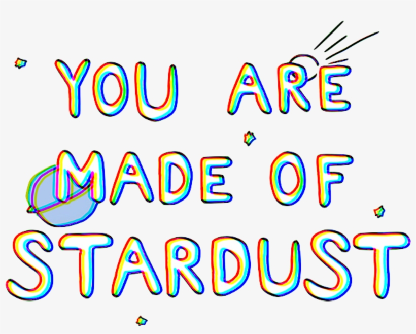 #freetoedit#glitch #aesthetic #tumblr #stardust #space - Calligraphy, transparent png #7656078