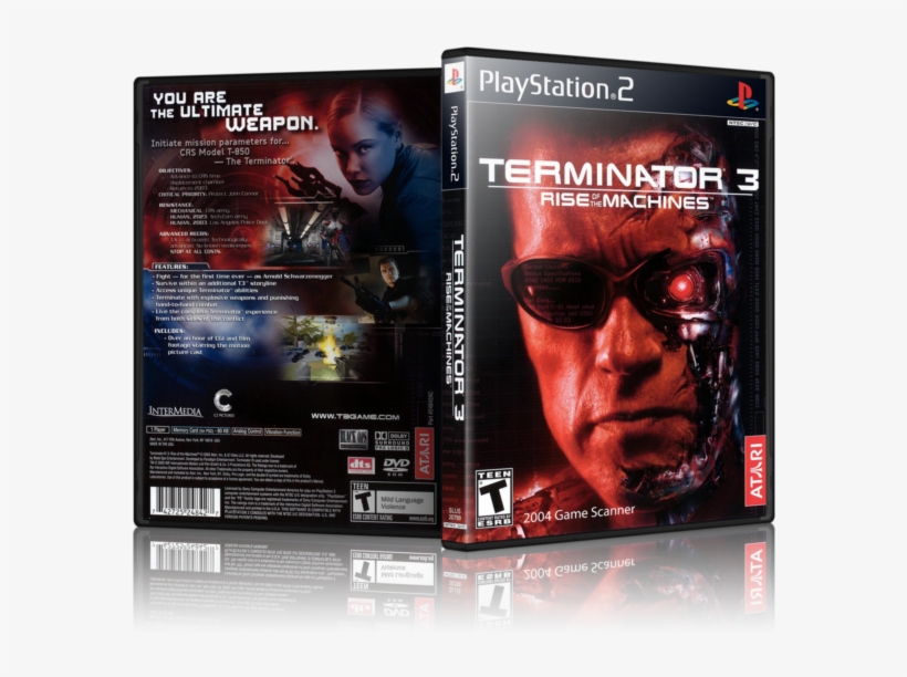 Rise Of The Machines Replacement Ps2 Cover And Case - Terminator 3 Rise Of The Machines Ps2, transparent png #7656080