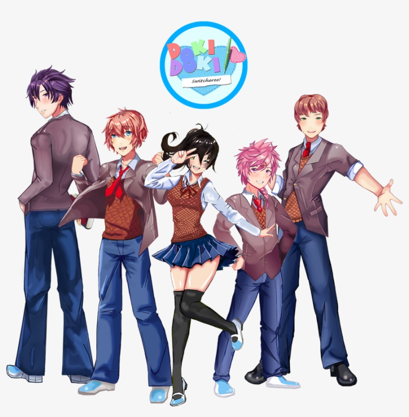 Switcheroo Cast Doki Doki Literature Club Sayori Mateo Ddlc Free Transparent Png Download Pngkey