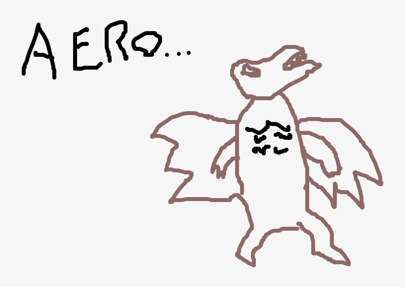 Aerodactyl - Cartoon, transparent png #7656312