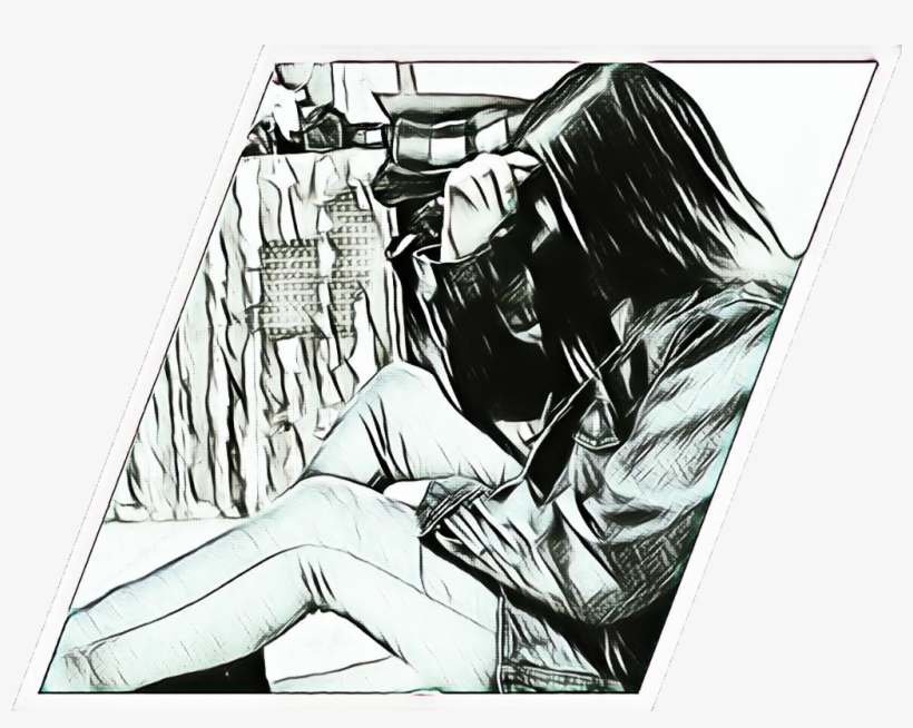 Pensando Sticker - Illustration, transparent png #7657336
