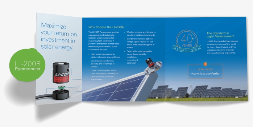 Li-cor Solar Handout - Brochure, transparent png #7657653