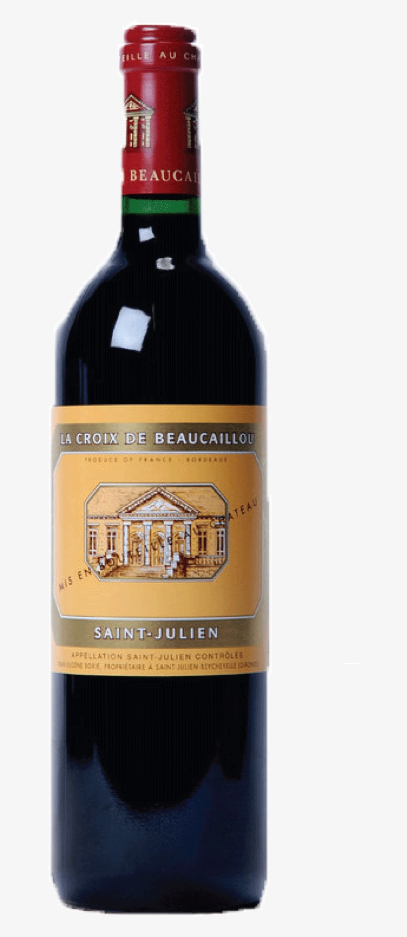 La Croix De Beaucaillou - Dessert Wine, transparent png #7657788