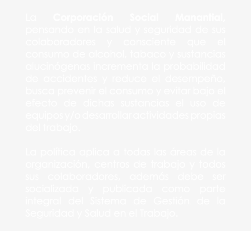 La Corporación Social Manantial, Pensando En La Salud - Ik Hou Van Jou, transparent png #7657791