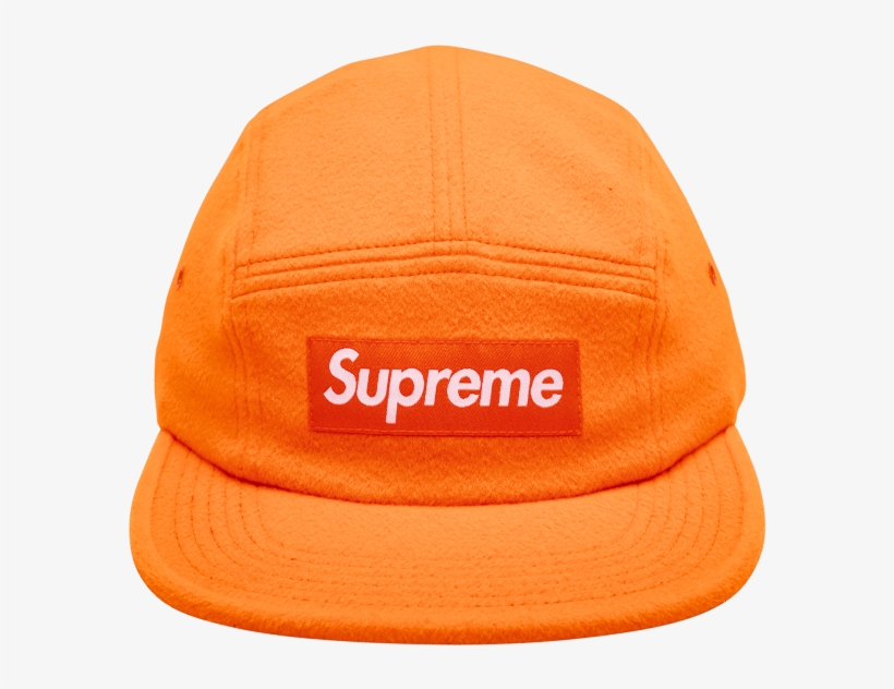 Image Of Supreme Wool Camp Cap Orange - Supreme, transparent png #7658702