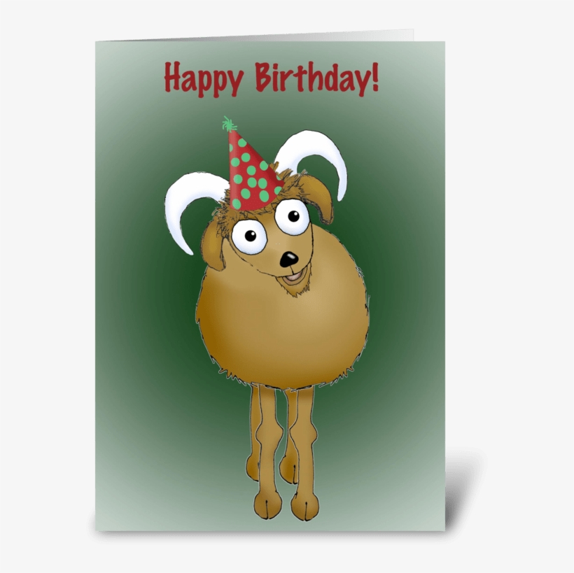 Happy Birthday Old Goat - Cartoon, transparent png #7660322