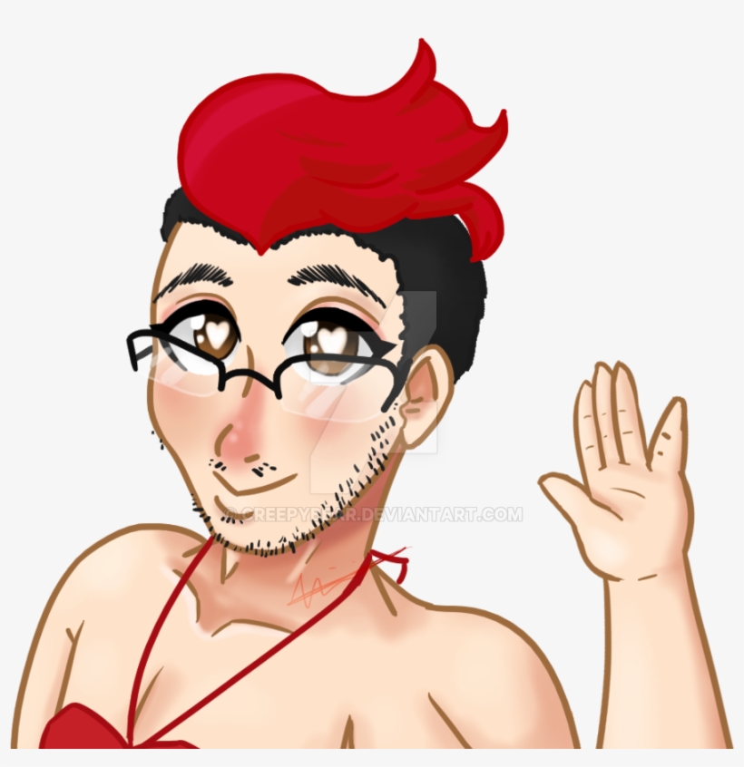 Huniecam Mark By Creepybear Markiplier, Youtube - Markiplier Huniepop Fan Art, transparent png #7660473