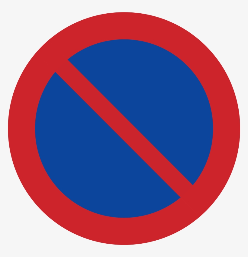 Sweden Road Sign C35 - Traffic Signs No Stopping, transparent png #7661373