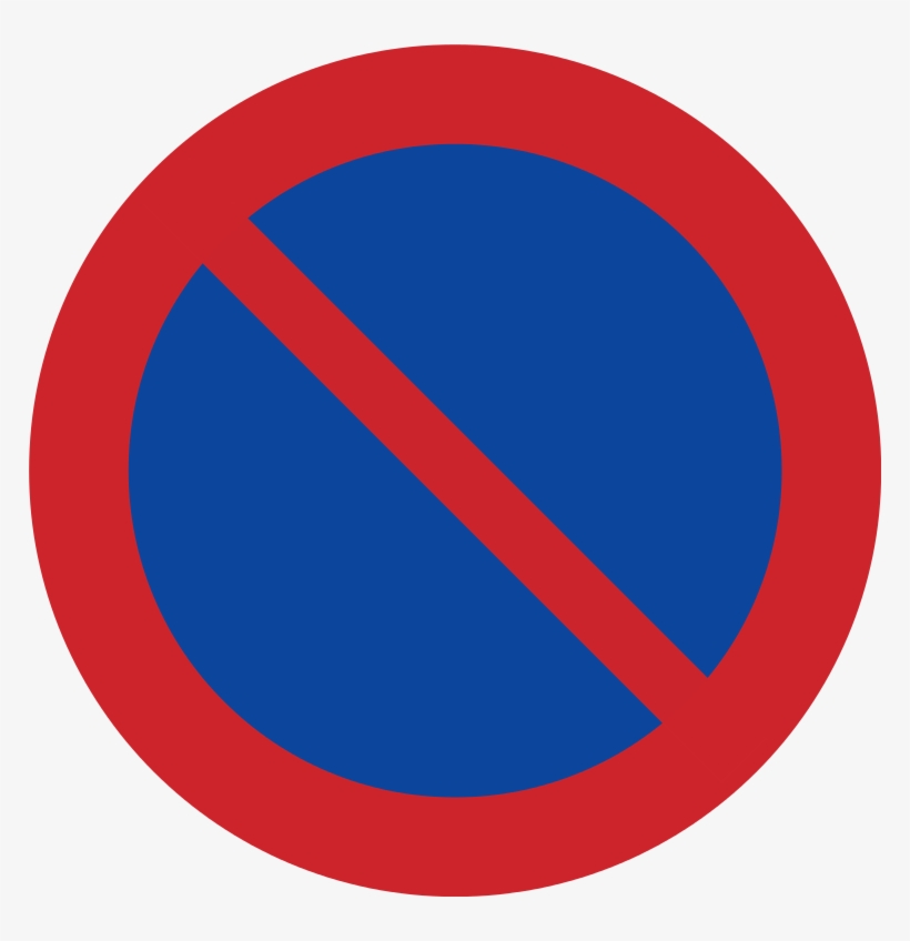 Sweden Road Sign C35 - Traffic Signs No Stopping, transparent png #7661373