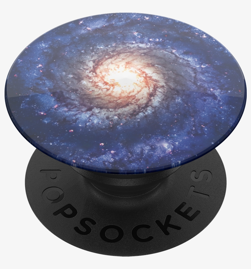 Twist Spiral Galaxy - Popsocket Black And White, transparent png #7661835