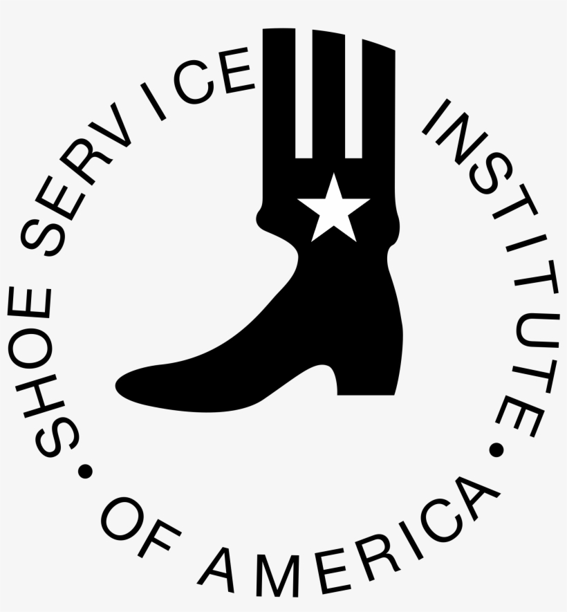 Shoe Service Institute Of America Logo Black And White - Shoe Service Institute Of America, transparent png #7661959