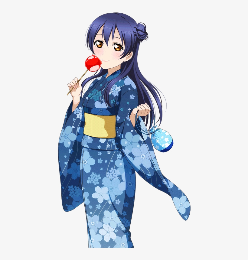 Download Images - Anime In Kimono Render, transparent png #7662225